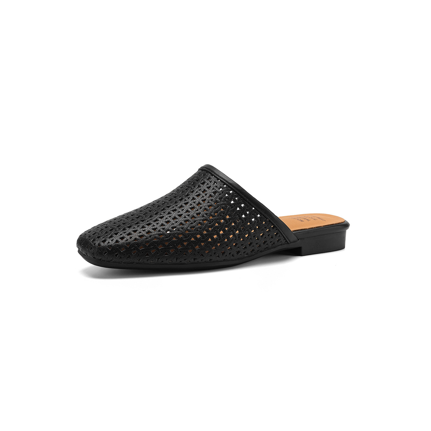 Dép sandal nữ quai chữ V đế bệt da bò mùa xuân hè — đen chi tiết 27