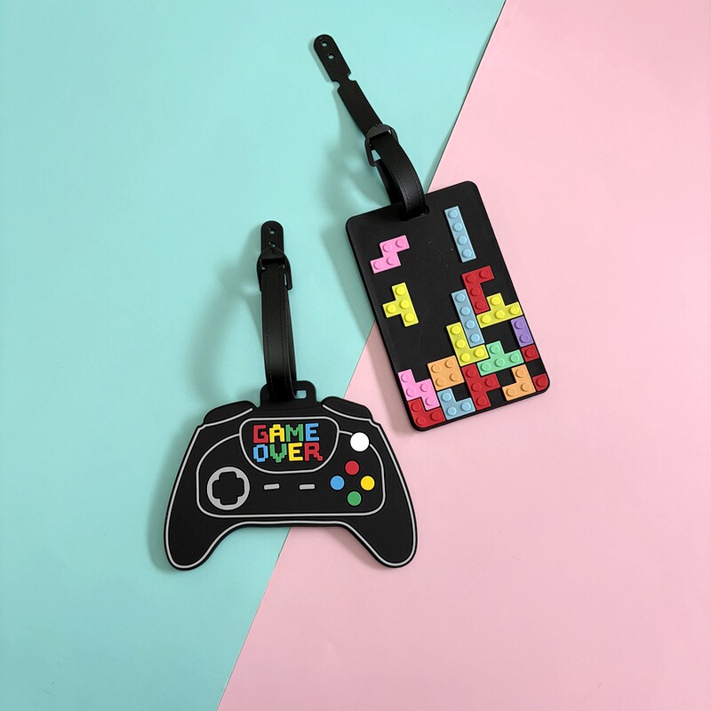 人気の PVC 防水ゲーム機荷物タグ、荷物チェックアウト紛失防止タグ、パーソナライズされた旅行ファッション タグ|undefined