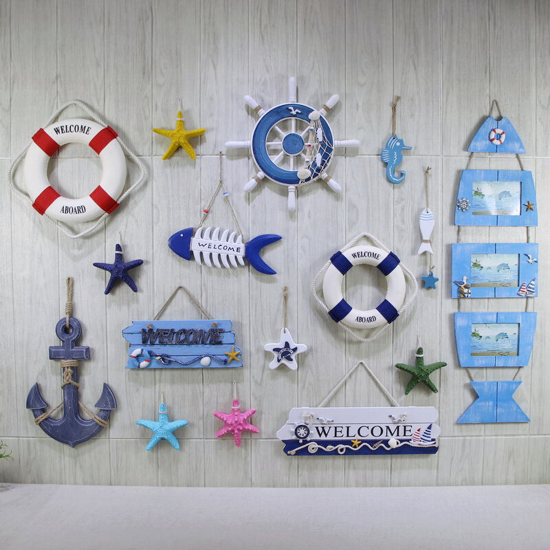 I9AT marine style theme decorative pendant Mediterranean helmsman…