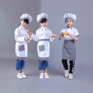 June 1 Parent-Child Chef Costume Performance Costume Children's Toddler Chef Costume COS Chef Role Playing Costume