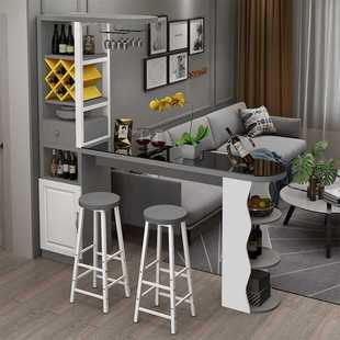 ✅ Wall-Mounted Bar Table for Home Use, Modern Minimalist Wine Cabinet, Partition Cabinet for Living Room and Dining Room, Dining Table for Small Spaces, Balcony High Stool