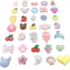 Cartoon fruit resin, footwear buckle, accessory with accessories, suitable for import, flower decoration