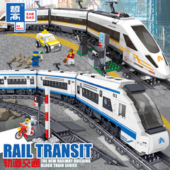 レゴ都市列車調和復興号高速鉄道蒸気列車7-14歳の子供の積み木玩具と互換性がある