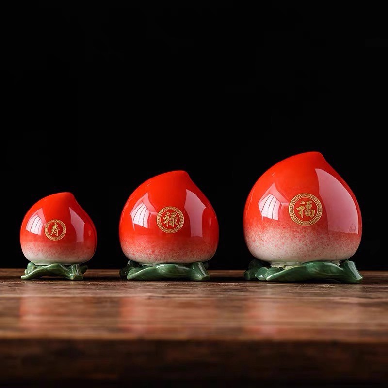 桃子福寿禄桃送老人生日礼物祝寿桃60岁70岁80岁做寿宴伴手礼批发