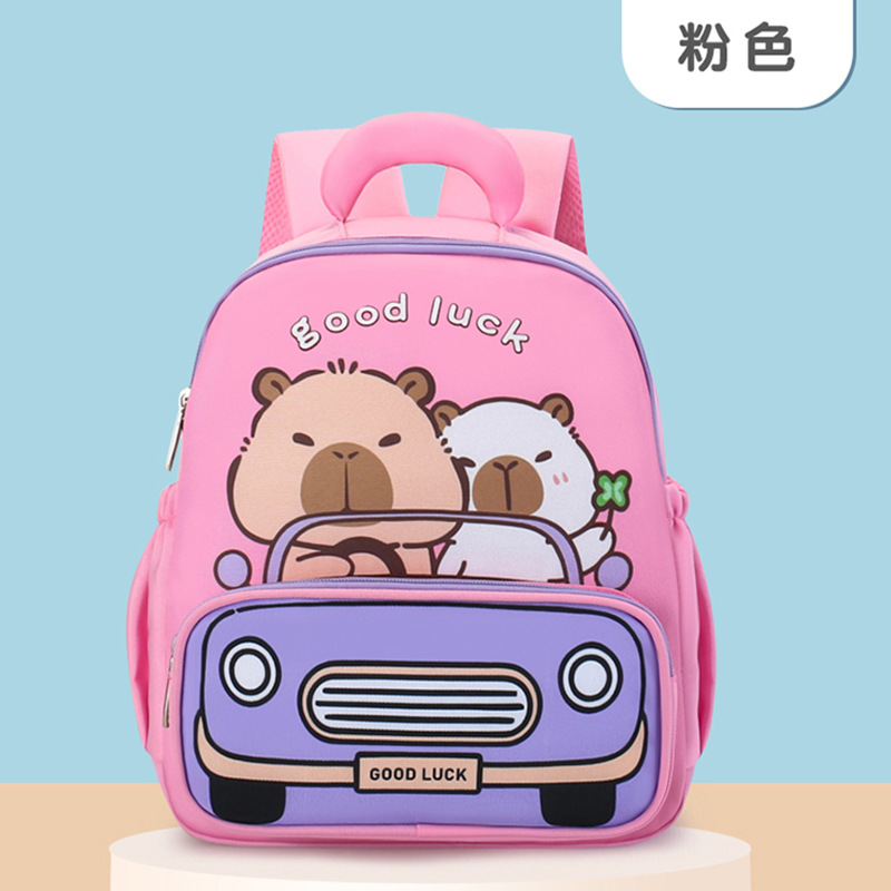 Kapibala Kindergarten Mochila de dibujos animados para niños, mochila para preescolar, transpirable, linda niña, mochila para bebé, luz