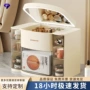 家用带灯抽屉式桌面收纳盒