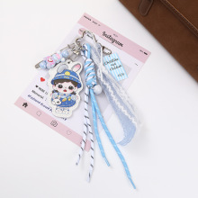 创意卡通皮革钥匙扣可爱pu时尚草莓女孩钥匙链男女小礼品包包挂件