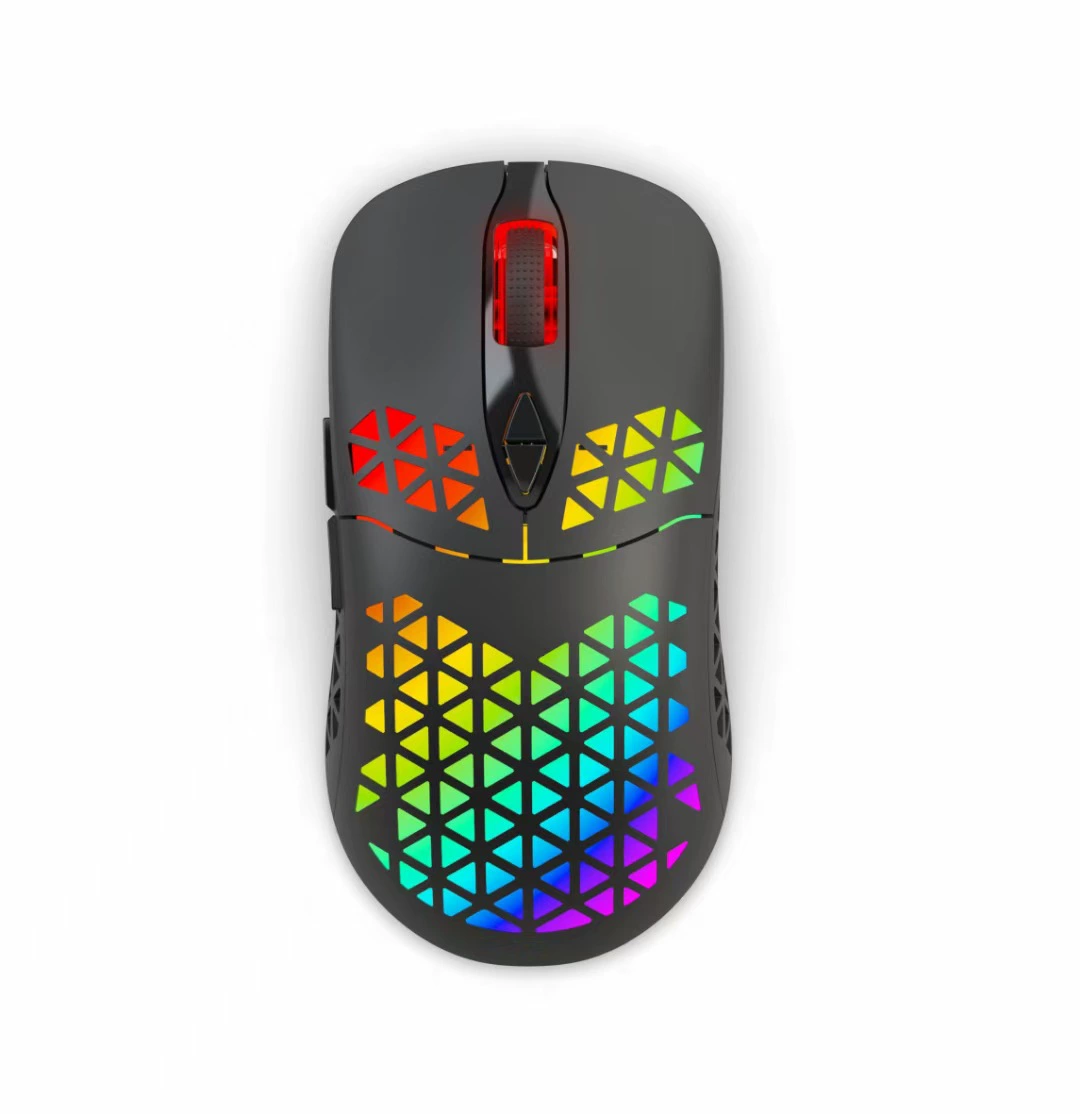 Двойная форма 2.4G+Bluetooth беспроводная игровая мышь заряжается RGB подсветка - эмитирование программирование есть курица 4000dpi дырчатая мышь