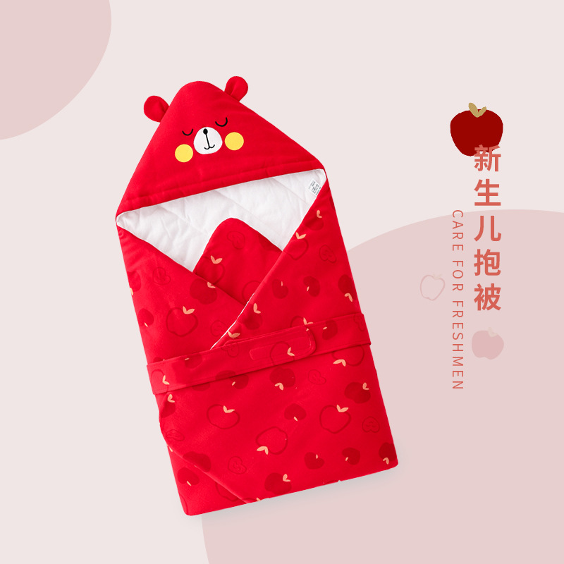 순면 아기 이불 신생아 가방 봄과 가을 겨울 신생아 가방 싱글 아기 용품 포장 이불 사계절