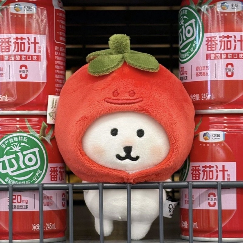 10cmかわいいトマトの頭セット人形高颜値自嘲ぬいぐるみchiikawawa人形服かわいい|undefined