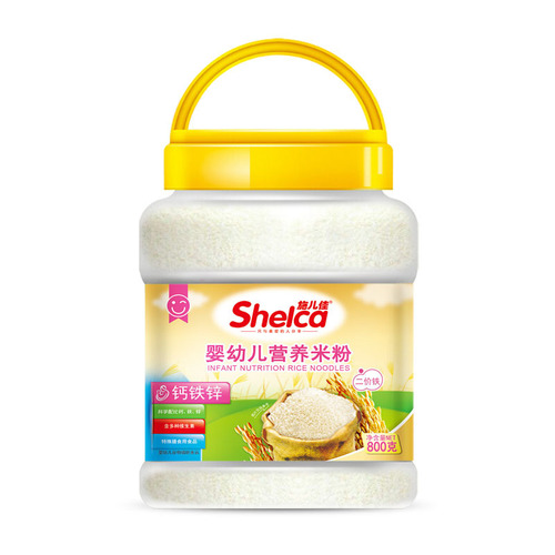 Shierjia Infant Nutrition Rice Cereal Baby Food Complementary Feeding – Flaky & Powdered, 800g, Multiple Flavors, Factory Price, Wholesale