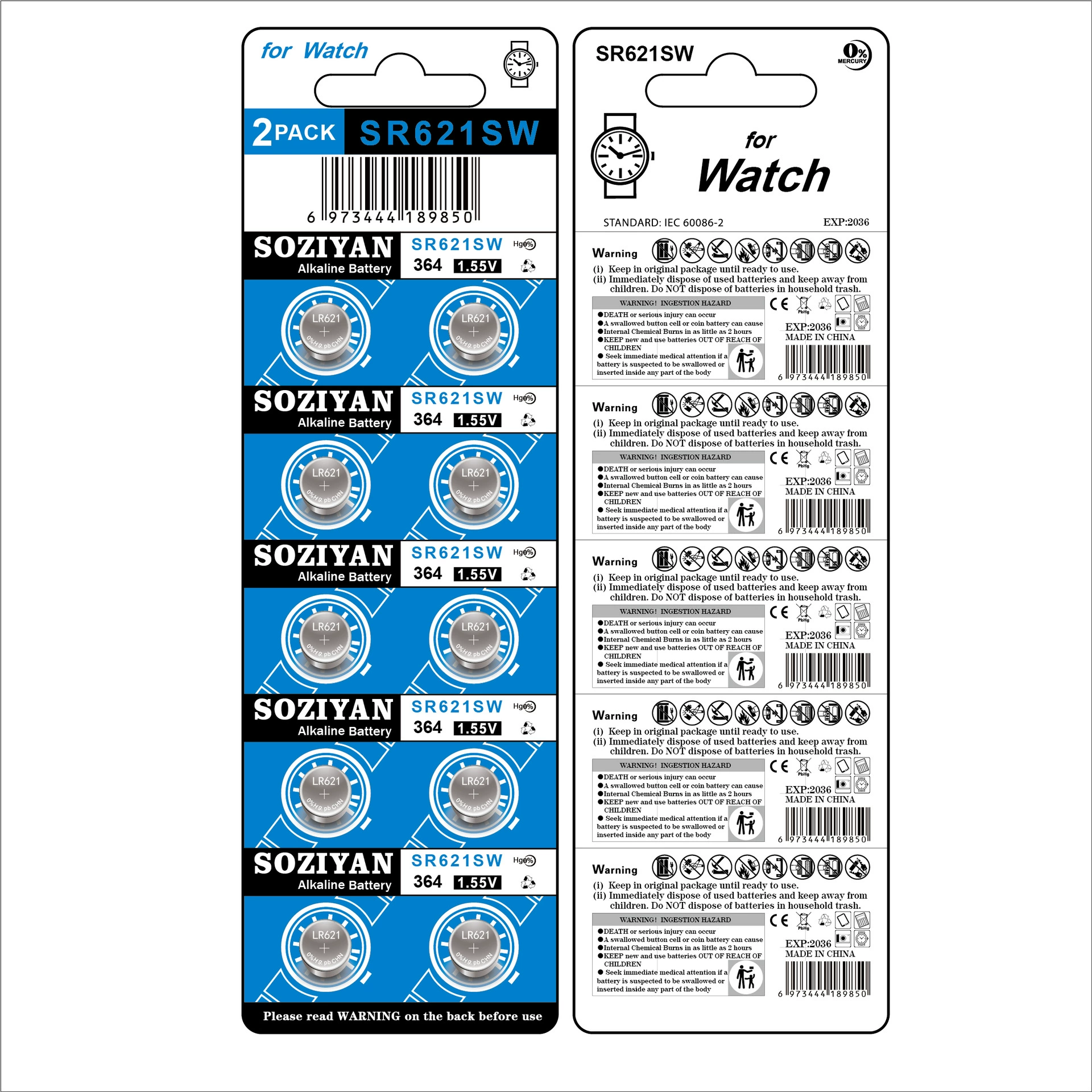 SOZIYAN Watch battery, electronic digital watch