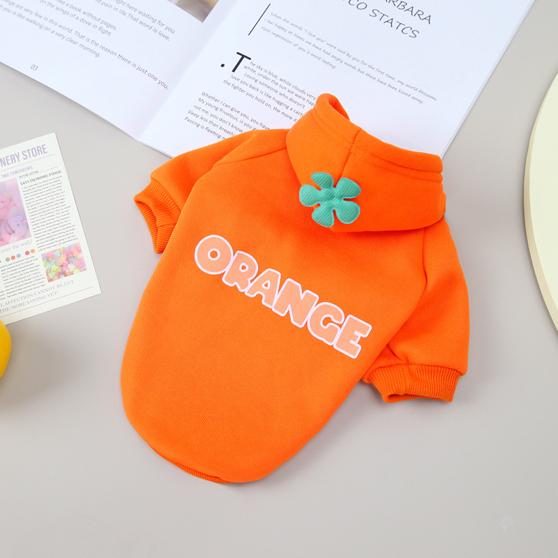 Ropa para mascotas ropa para perros suéter de dos piernas gato cachorro ropa para mascotas ropa de otoño e invierno 22 suéter de frutas casual