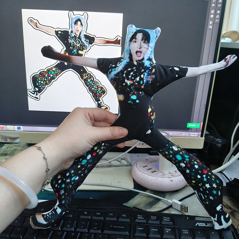 フィンガードール DIY 枕カスタム人形マウスドライ人形人形白いエッジなし内蔵スケルトン自由な形状|undefined
