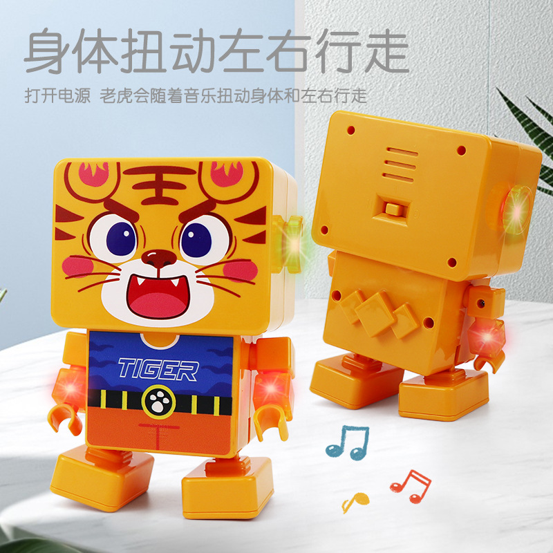 Juguetes eléctricos de monos bailados, cuadros de juguetes, robots, luces, música, regalos para niños, al por mayor transfronterizos