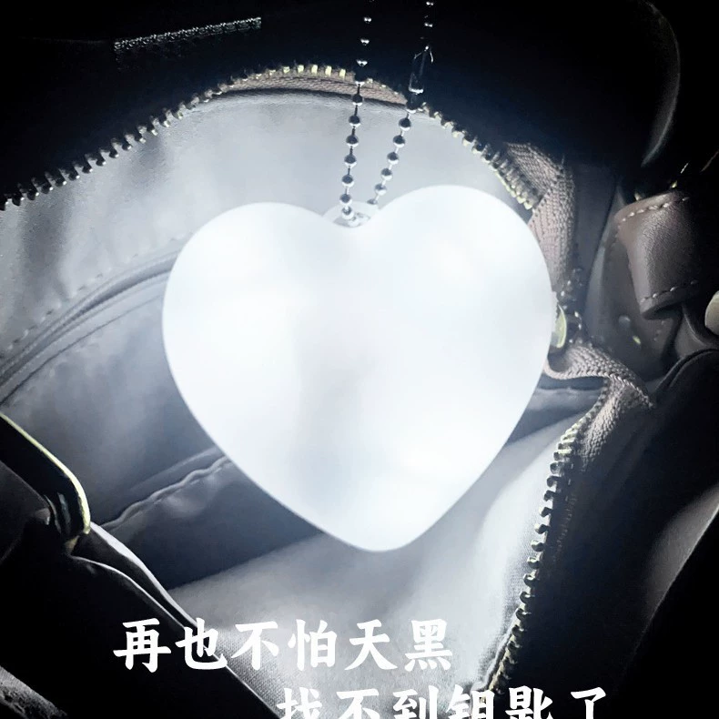 Трансграничные сенсорные сенсорные лампы для переносных сумок Светодиодная сумка Лампа для сумок в форме сердца пятиконечная звезда круглая ложка для подвесных ламп