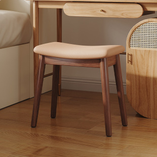 Wholesale Saddle Stool Solid Wood Home Makeup Stool Girls Internet Celebrity Makeup Chair Low Stool Square Bench Bedroom Dressing Table
