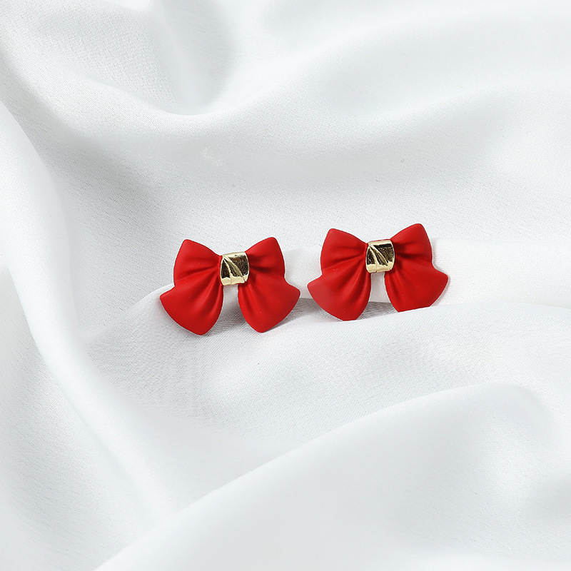Fashion Style Fashion Bow Knot Alloy No Inlaid Earrings Ear Studs