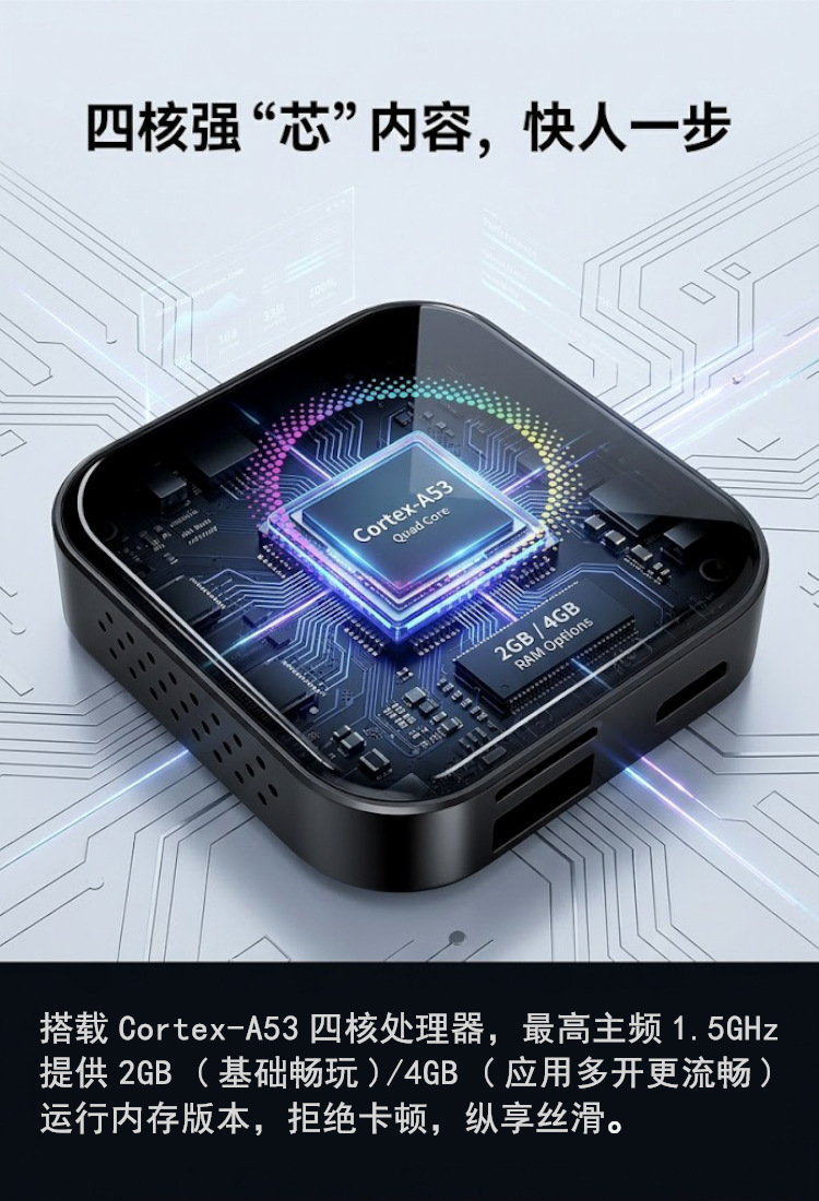 Three-In-One Wired to Wireless Carplay Box, Car-Machine Connectivity Box, Screen Mirroring, Smart Car Adapter