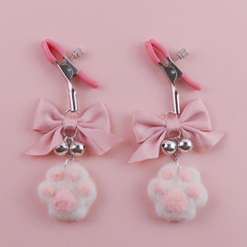 Fábrica directa de artículos sexuales SM esclavo femenina arco de cuentas cadena de leche clip pareja coqueteo artículos de venta