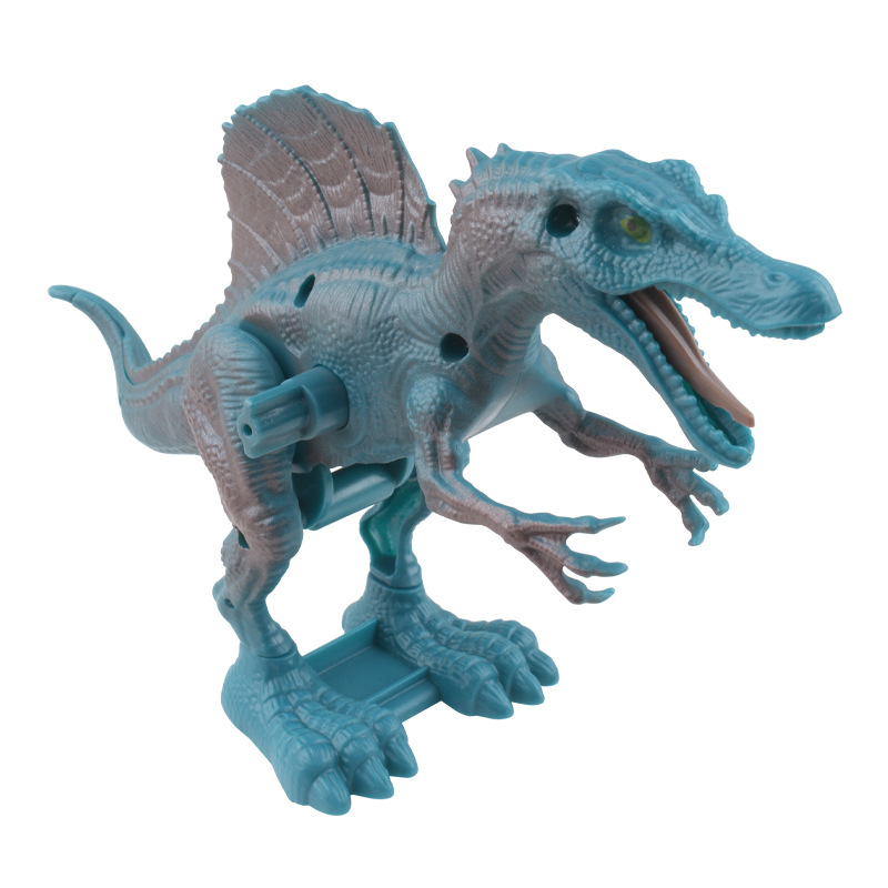 Dinosaurios de dibujos animados simulación de dinosaurios saltará niños para aprender a escalar juguetes de puzzle al por mayor