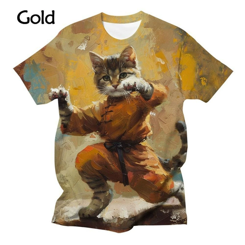 Футболка мужская 3D оверсайз для отдыха, полноразмерная печать, размеры XXS–5XL
