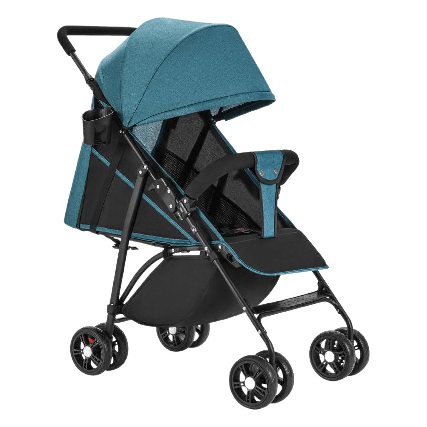 Venta al por mayor cochecito de bebé sentado y acostado ultra-ligero portátil plegable BB bebé paraguas coche cuatro ruedas carro de los niños