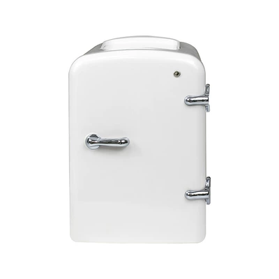 Weide 5-Liter Semiconductor Car Refrigerator, Dual-Use for Car and Home, with Cooling and Heating Functions, and Bluetooth Speaker Function (Soyuducular) - white