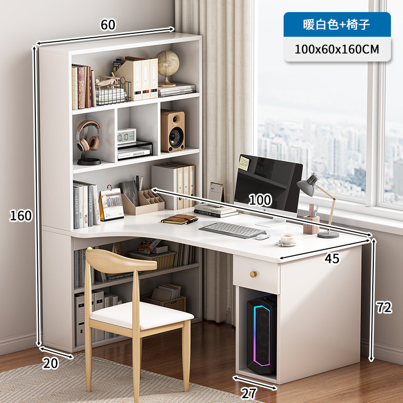 Escritorio de esquina escritorio tipo L escritorio escritorio dormitorio para chicas computadora梳妆台 maquillaje mesa integrada