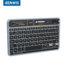 BENWIS适用iPad平板无线蓝牙键盘办公电脑无线静音键盘透明键盘