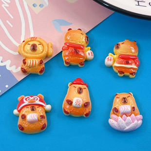 New Year's Cookie Bread Kabibala Food Play Hair Accessories Clip Phone Case DIY Shoe Buckle Accessories Resin Accessories