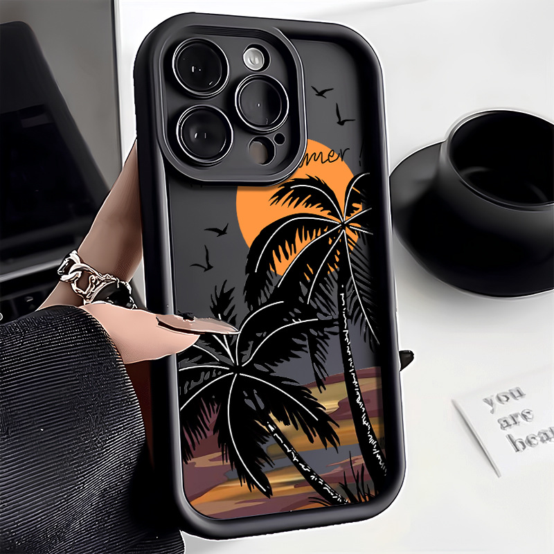 Sunset Coconut Tree 17 Apple 16 Mobile Phone Case Iphone15Pro/14Promax/13/12/11/X/Xsmax