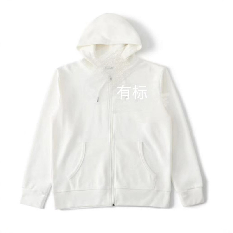 Crocodile Cross-Border European and American Sweatshirt Crocodile Logo Embroidered Trendy Brand Hooded Jacket Cardigan Casual Jacket Simple