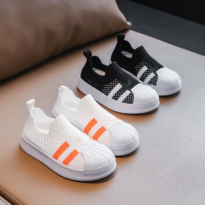 童鞋网鞋2021夏季新款板鞋运动鞋软底儿童男童女童透气网面镂空