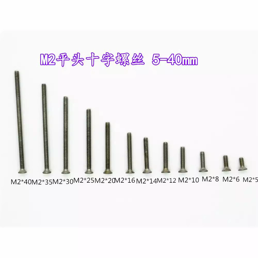 Специальный крестообразный Винт с полным приводом M2 набор крестообразных гаек с плоской головкой 25-40 мм Multi-Specification