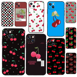Cherry Pattern Phone Case Apple Phone Case 14 15 Pro 13 Pro Max 13 Mini 12 11