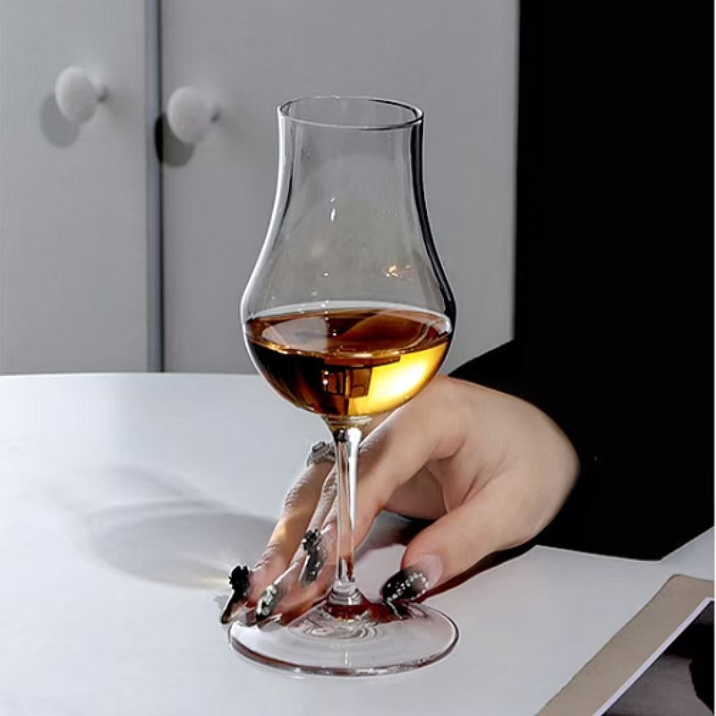 Vidrio de cristal alto olor whisky taza de sabor taza de vino