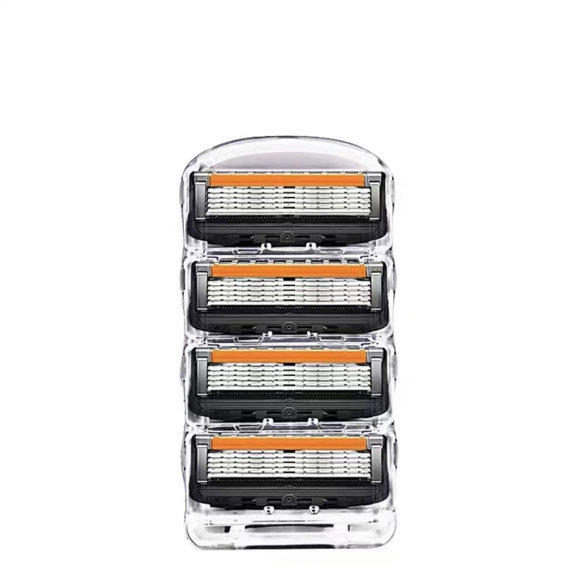 Handheld Razor, 5-Layer German-Style Blades, Multi-Head Replacement Kits (4–48 Heads)