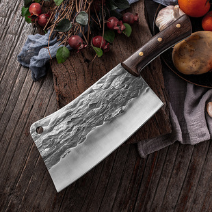 Thickened heavy bone cutter Longquan forging kitchen knife chopping pig cattle sheep big bone ribs chicken pig feet household stainless steel