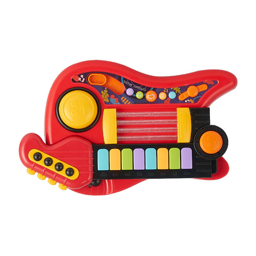 Cross-border children's electric music guitar toy multifunctional foldable creative bass instrument wholesale CPC foreign trade