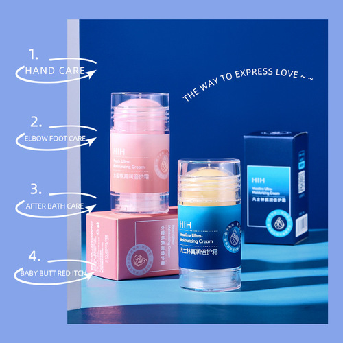 Cross-border exclusive supply of HIH Vaseline Peach True Moisturizing Cream Moisturizing Stick Anti-Drying Autumn and Winter Moisturizing Heel