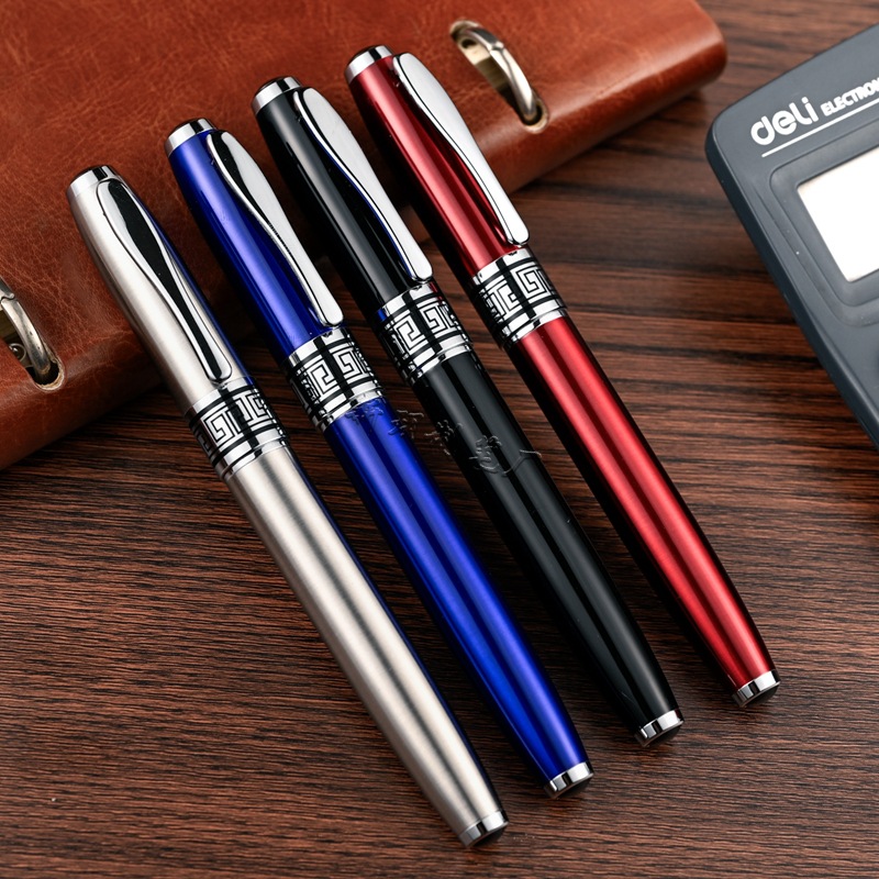 Manufacturer Wholesale Spot Thick Pen Metal Signature Pen Business Advertising Gift Ball Pen Gel Pen Printed Logo