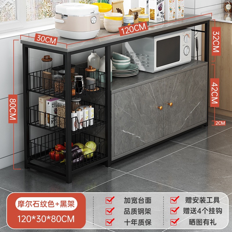 Fábrica de venta directa gabinete de comedor estante de cocina piso multicapa con puerta gabinete de almacenamiento gabinete doméstico gabinete multifuncional