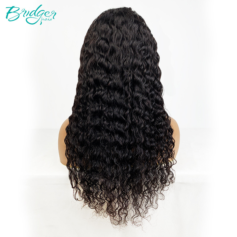 Gelockte Echthaar Lace Front Perücke Ohne Kleber Für Damen_voghion.com