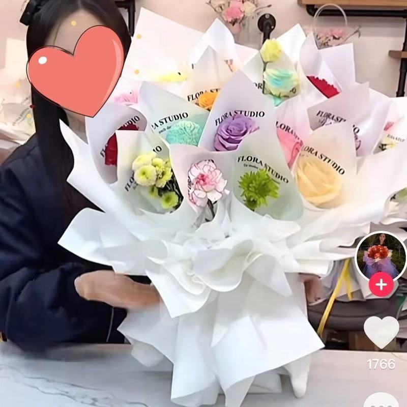 1歳のギフトツイストスティックブーケ手作りDIY素材パッケージガールフレンドや友人の誕生日プレゼントに自作|undefined