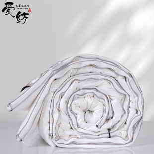 Double Palace Silk Quilt Pure Mulberry Silk Quilt Core Spring & Fall Cotton Silk Quilt Zipper Mother-In-Law Buckle Tongxiang Silk Wholesale