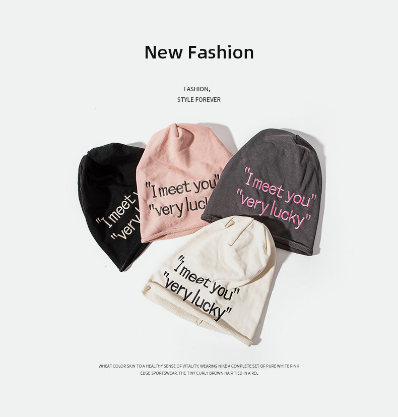 Frauen Y2K Rosa Kappe Herbst Gestickte Gestrickte Hut Weibliche Streetstyle Hip Hop Gestapelt Beanie Winter Außerhalb Männer Paar Kappen – Detail 15