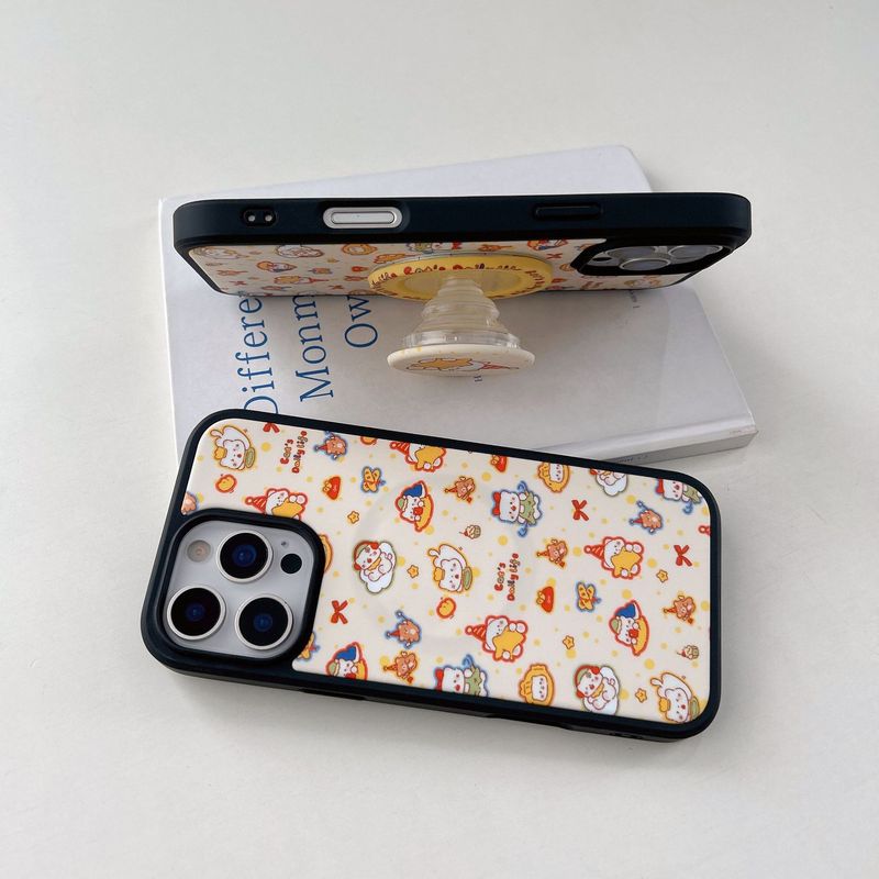 卡通星星猫咪适用iPhone17pro max苹果16手机壳15/14磁吸支架菲林|undefined