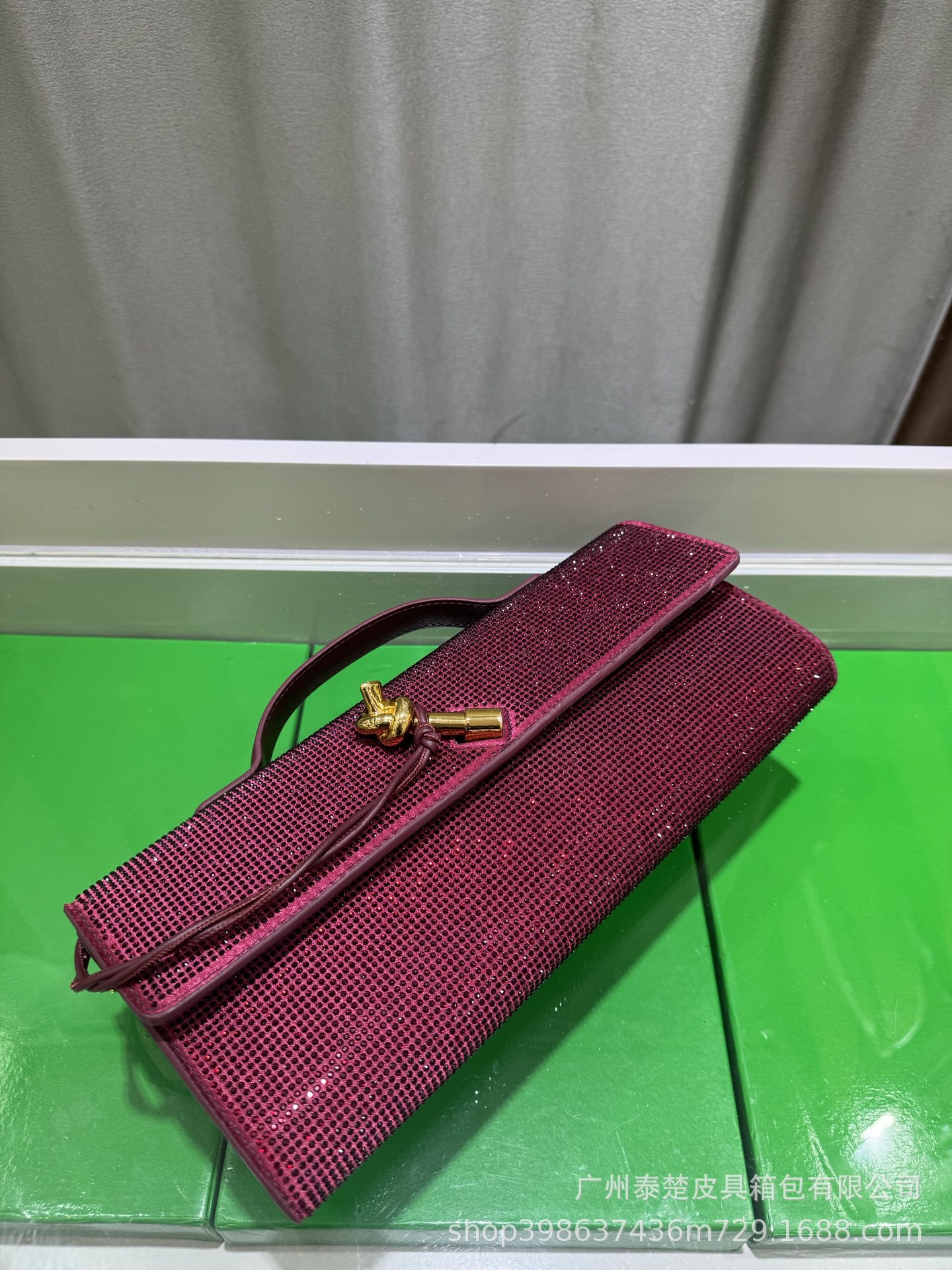 2025 New Diamond-Encrusted Women's Clutch Bag, Luxury Envelope Evening Bag, Fashionable Versatile Crossbody Bag With Box - Thumbnail 7