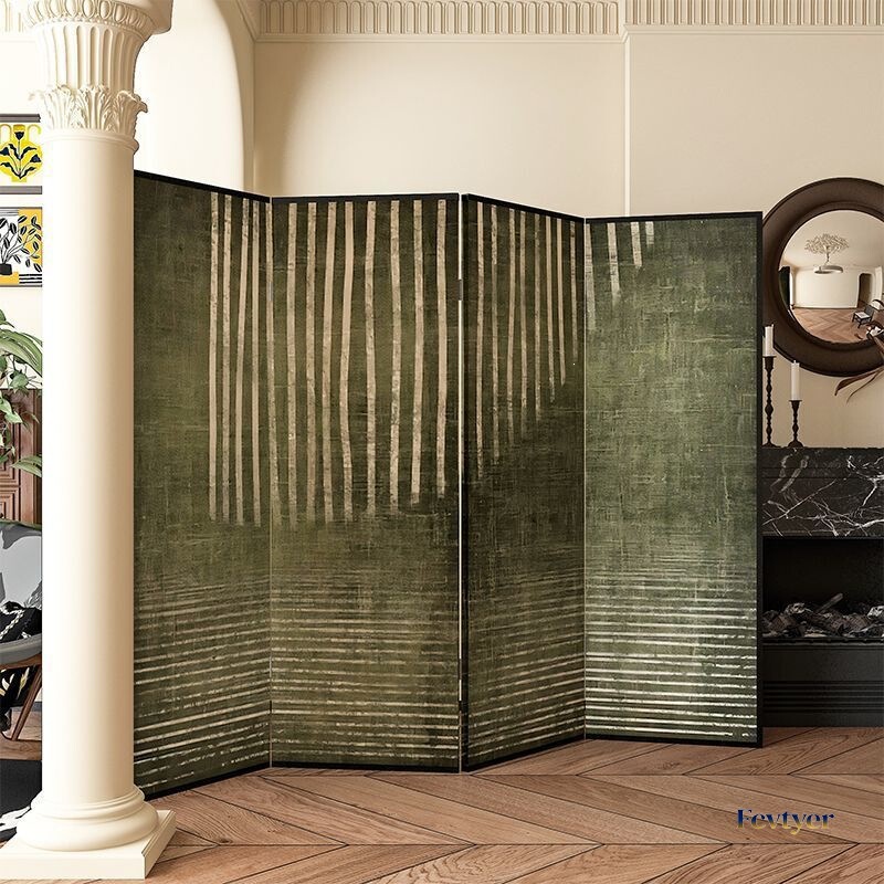 Folding Screen Partition for Living Room, Movable, Facing the Entrance Door, Modern Minimalist Bedroom Entrance Screen, Light Luxury and High-End Feel Folding Screen Partition for Living Room, Movable, Facing the Entrance Door, Modern Minimalist Bedroom Entrance Screen, Light Luxury and High-End Feel